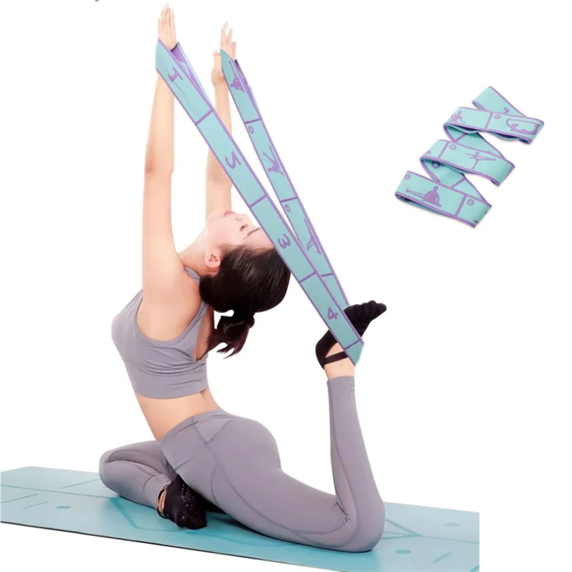 Pilates Yoga For Beginners - Sabuk Peregangan Yoga Elastis Pilates Tali