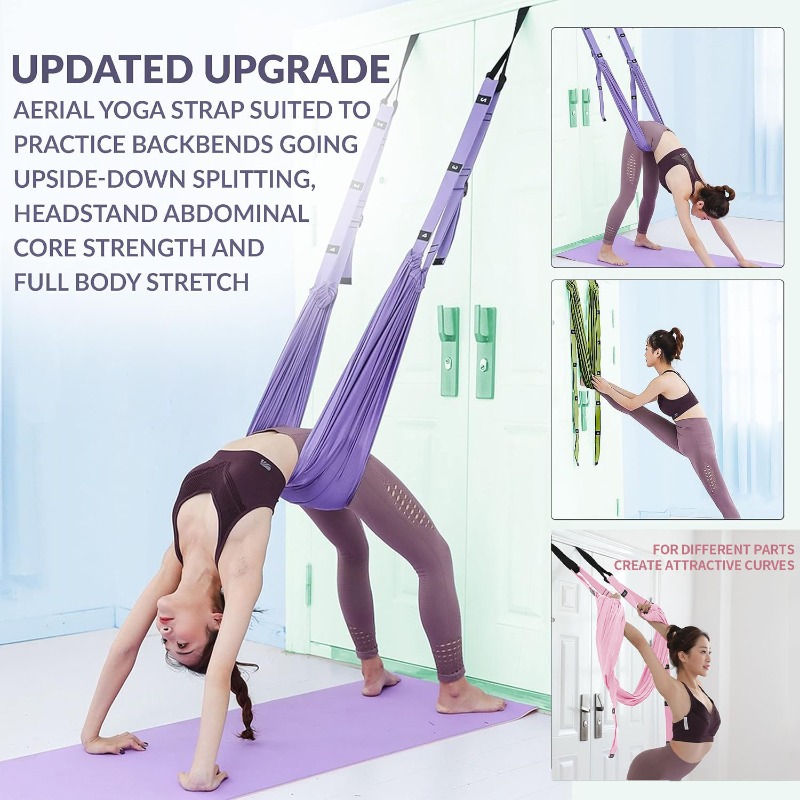 Pilates Yoga Stretching - Set Hammock Yoga Udara yang Dapat