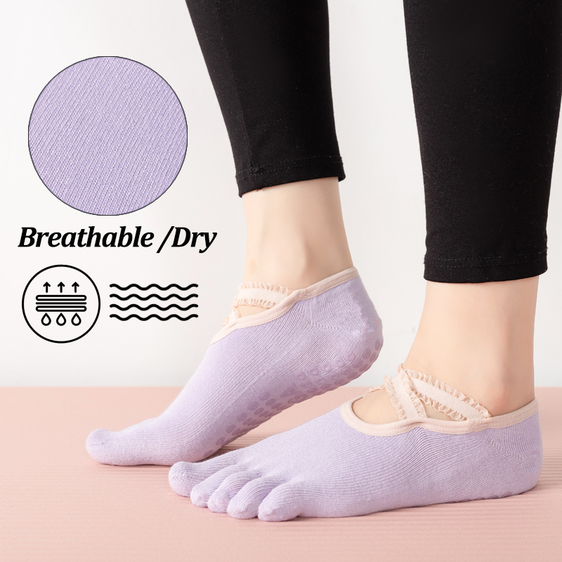 Kaus Kaki Pilates Anti Selip W - Medias Para Pilates Y Yoga ulasan dan harga