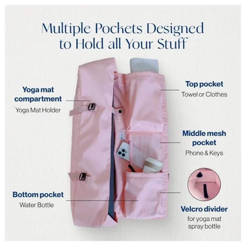 Tas Matras Yoga dengan Kantong - Yoga Mat Bag Carrier ulasan dan harga