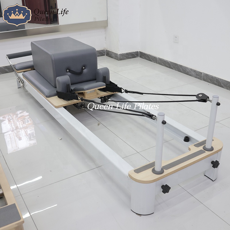 Mesin Reformer Pilates Putih d - Pilates Yoga Hot ulasan dan harga