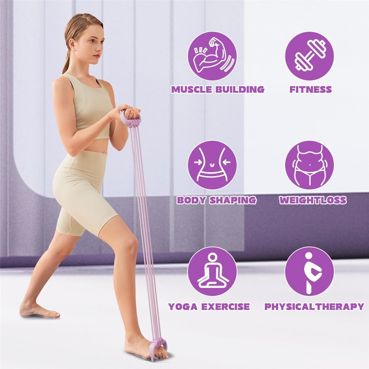 Pita Latihan Resistance Figure - Pilates Yoga Stretching ulasan dan harga