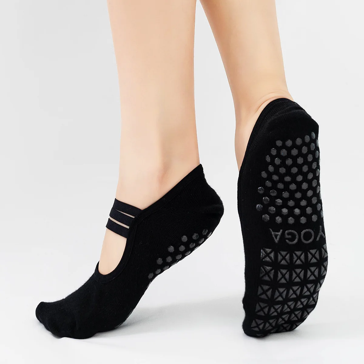 Kaus kaki Yoga silikon antisel - Medias Para Pilates Y Yoga ulasan dan harga
